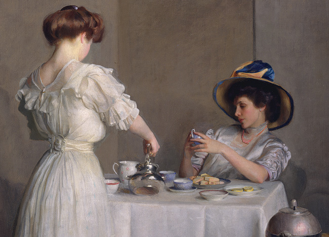 Working Title/Artist: Tea Leaves Department: Am. Paintings / Sculpture Culture/Period/Location: HB/TOA Date Code: Working Date: 1909 photography by mma, DT2781.tif retouched by film and media (jnc) 9_2_09