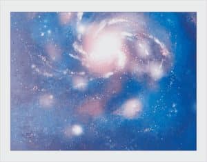 Carte de la transcendance du Spacious Tarot : repr&eacute;sentation de la Voie lact&eacute;e 